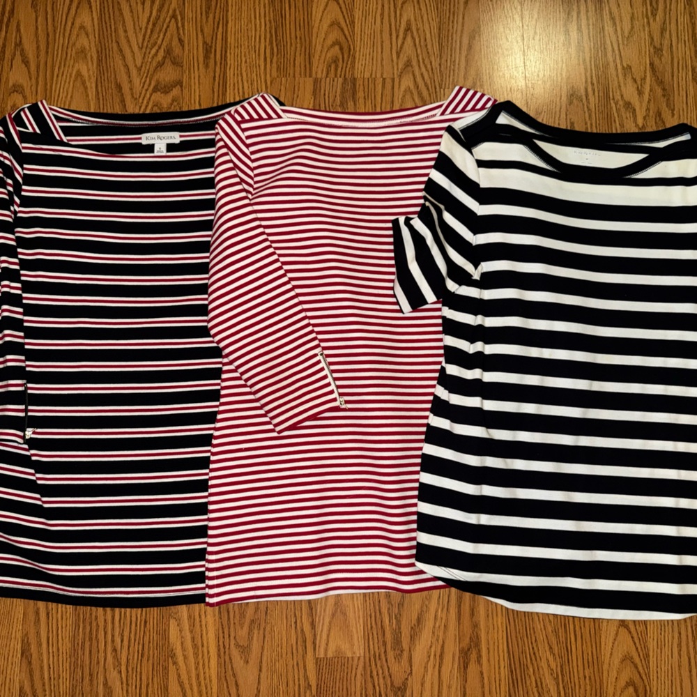 Striped Long Sleeve Tops